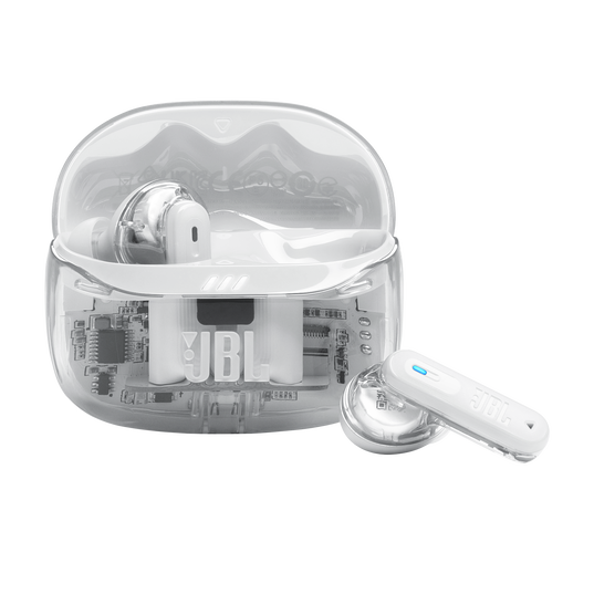 JBL Tune Beam 2 Ghost Edition - Ghost White - True Wireless Noise Cancelling Earbuds - Hero